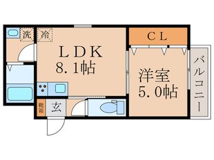 仮）Recuerde桃山町泰長老の物件間取画像